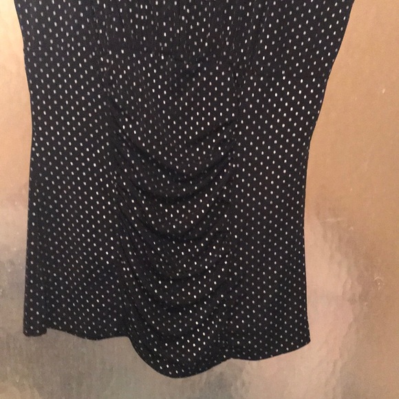 💋Black With Silver Polka Dot Top💋 - Picture 2 of 4
